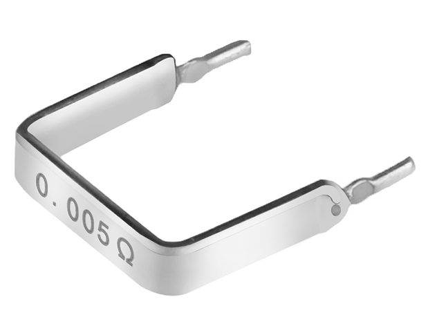 High-precision solder tab sampling resistor